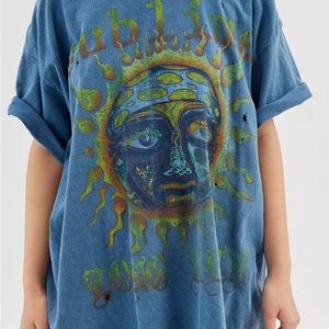 Urban Outfitters Blue Sublime Tee Shirt Dress